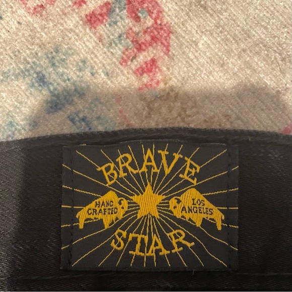 BRAVE STAR SELVEDGE JEANS ONYX SZ 42/33 - Picture 2 of 8